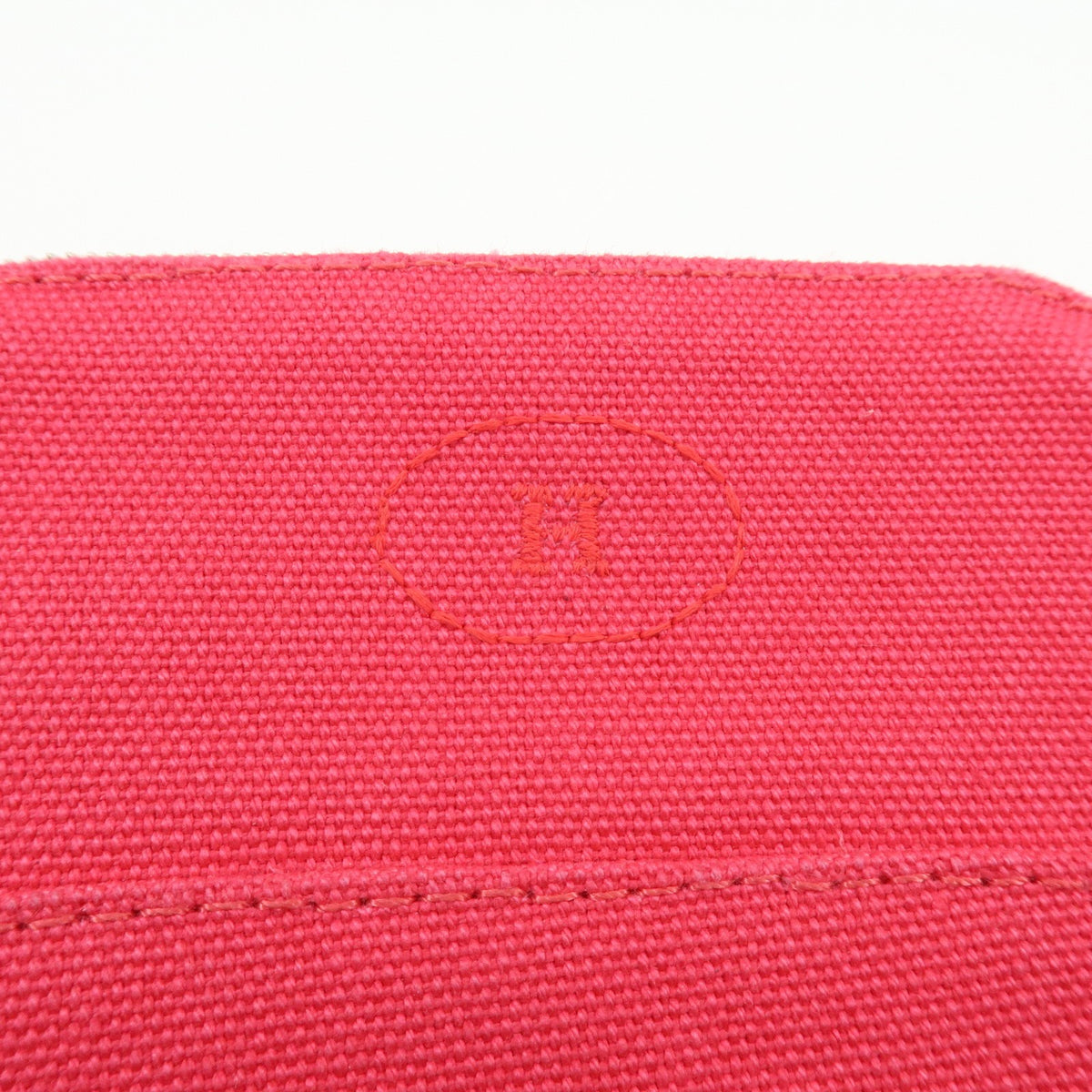 Hermes Bolide Travel Canvas Pink Cotton Clutche & Pouche Bag (Pre-Owned)