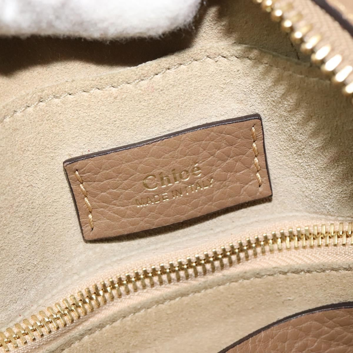 Chloe Hailey Leather Beige Leather Bag (Pre-Owned)