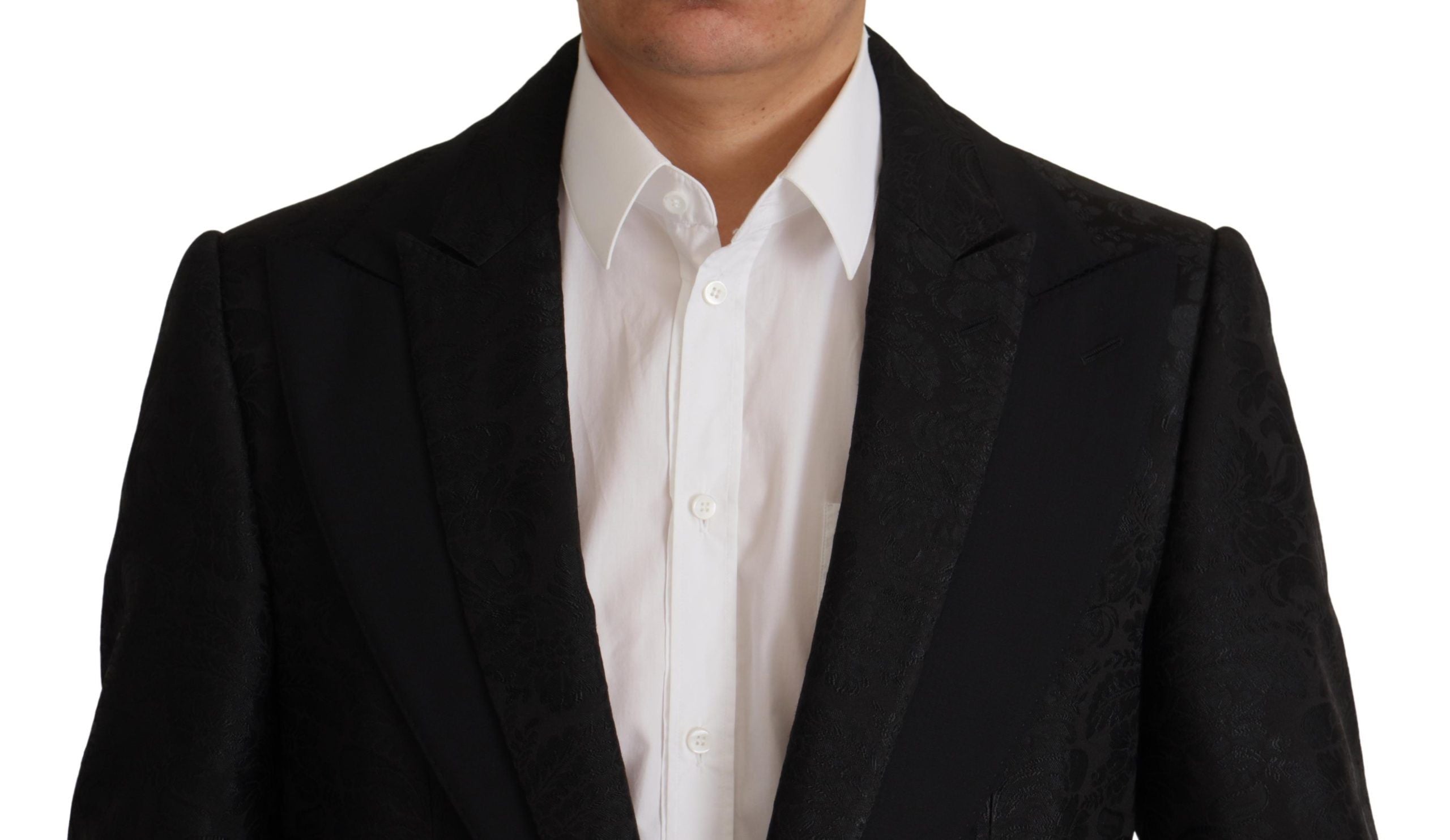 Dolce & Gabbana Elegant Black Two-Piece Martini Men's Suit