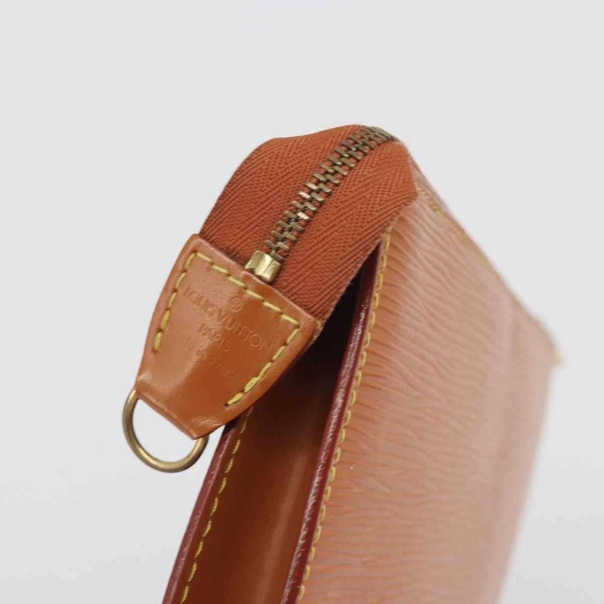 Louis Vuitton Pochette Accessoires Epi Brown Leather Clutche & Pouche Bag (Pre-Owned)