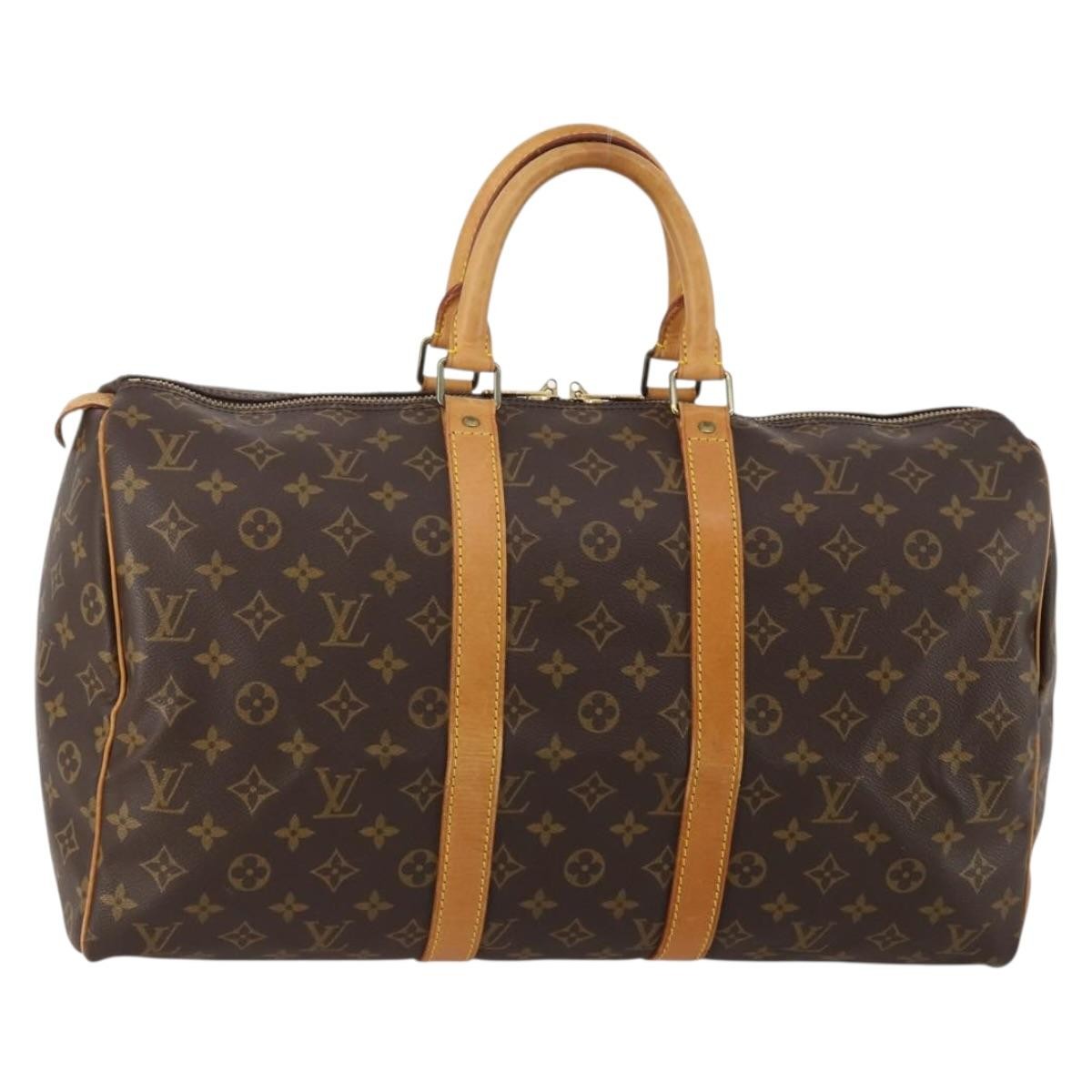 Louis Vuitton Keepall Monogram Canvas Brown Canvas Travel Bag Bag (Pre-Owned)