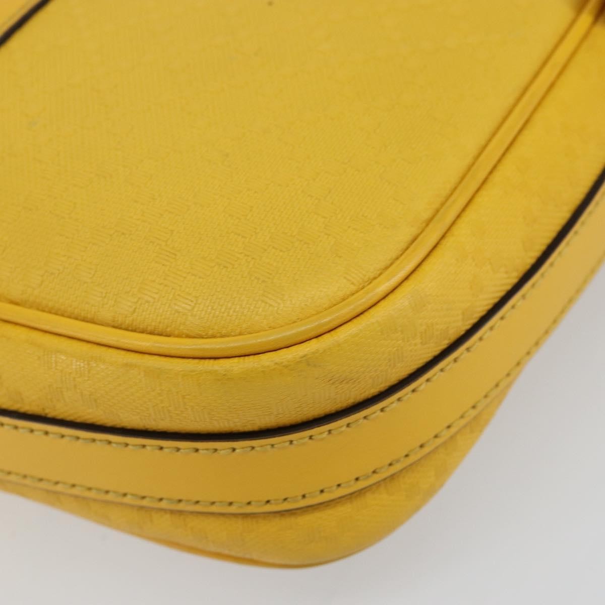 Gucci Diamante Bright Leather Yellow Leather Bag (Pre-Owned)