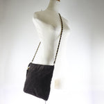 Chanel Brown Suede Shoulder Bag (Pre-Owned)