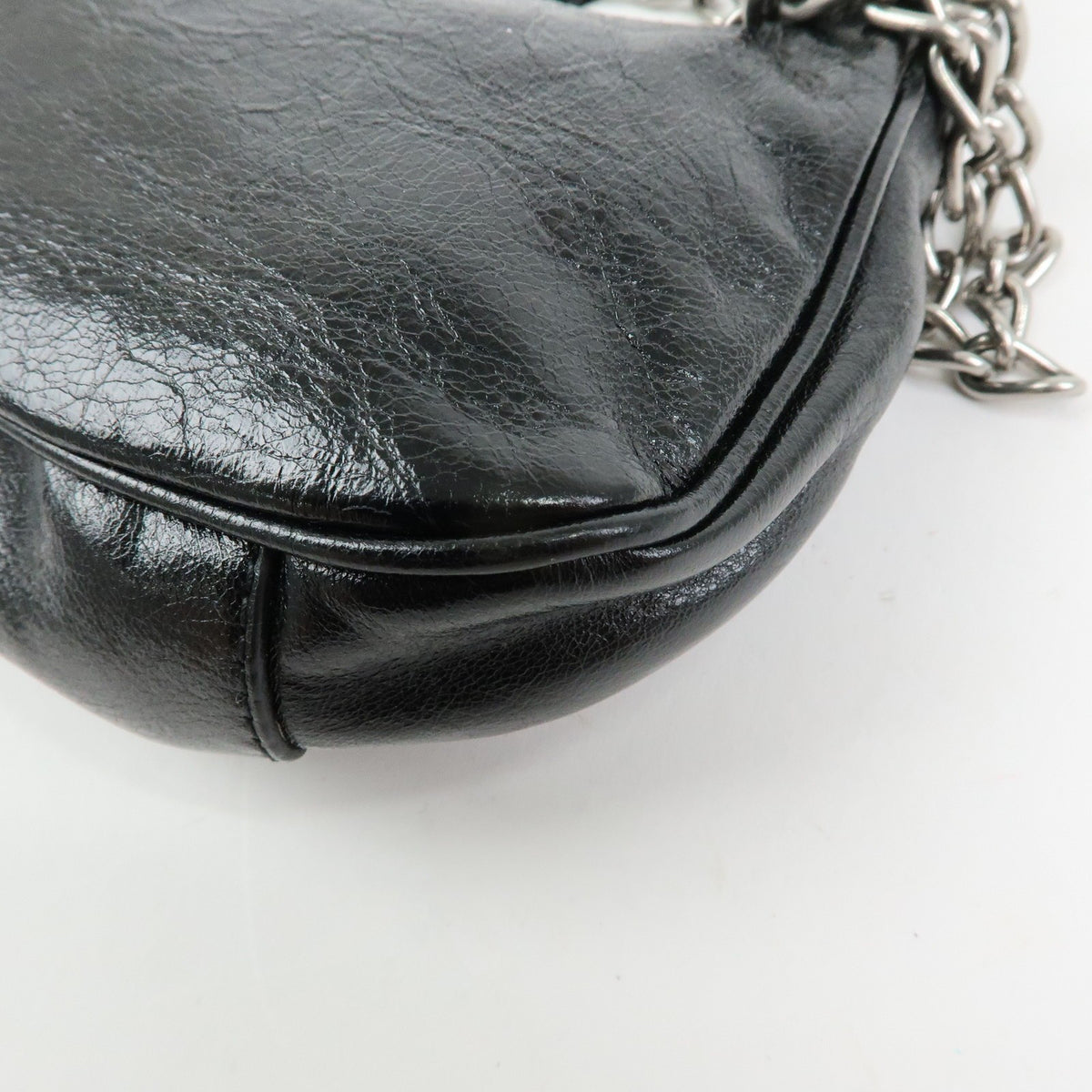 Balenciaga Le Cagole Giant Studs Chain Leather Black Leather Shoulder Bag Bag (Pre-Owned)
