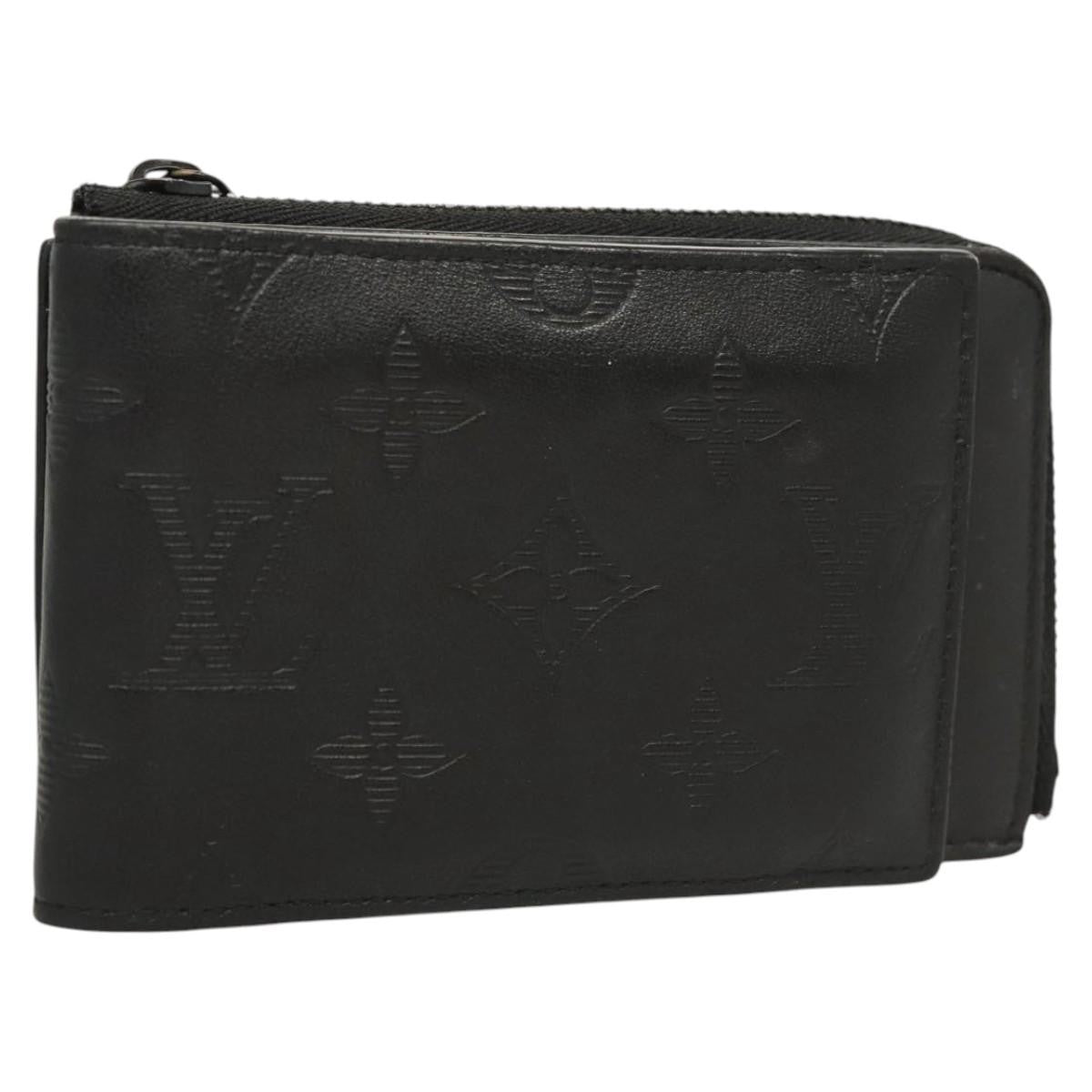 Louis Vuitton Hybrid Monogram Shadow Leather Black Leather Wallets Accessory (Pre-Owned)