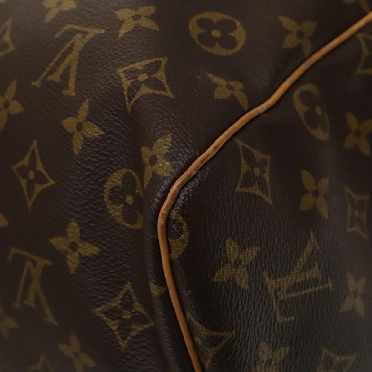 Louis Vuitton Keepall Monogram Canvas Brown Canvas Bag (Pre-Owned)