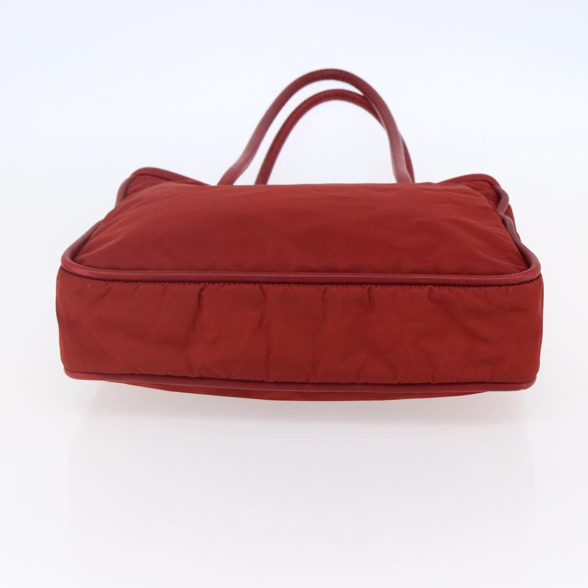 Celine Tote Nylon Red Nylon Tote Bag Bag (Pre-Owned)