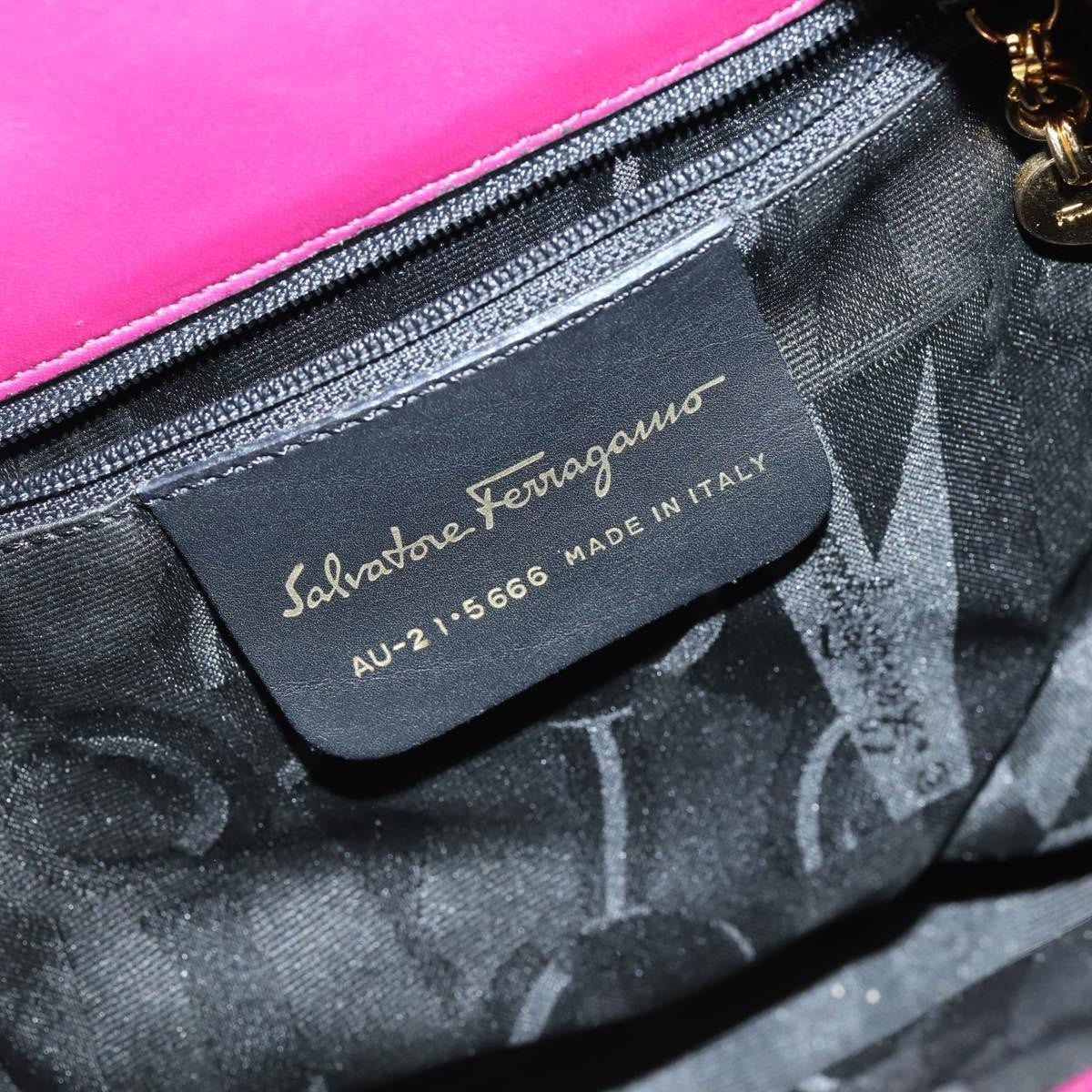Salvatore Ferragamo Vala Canvas Purple Canvas Backpack Bag (Pre-Owned)