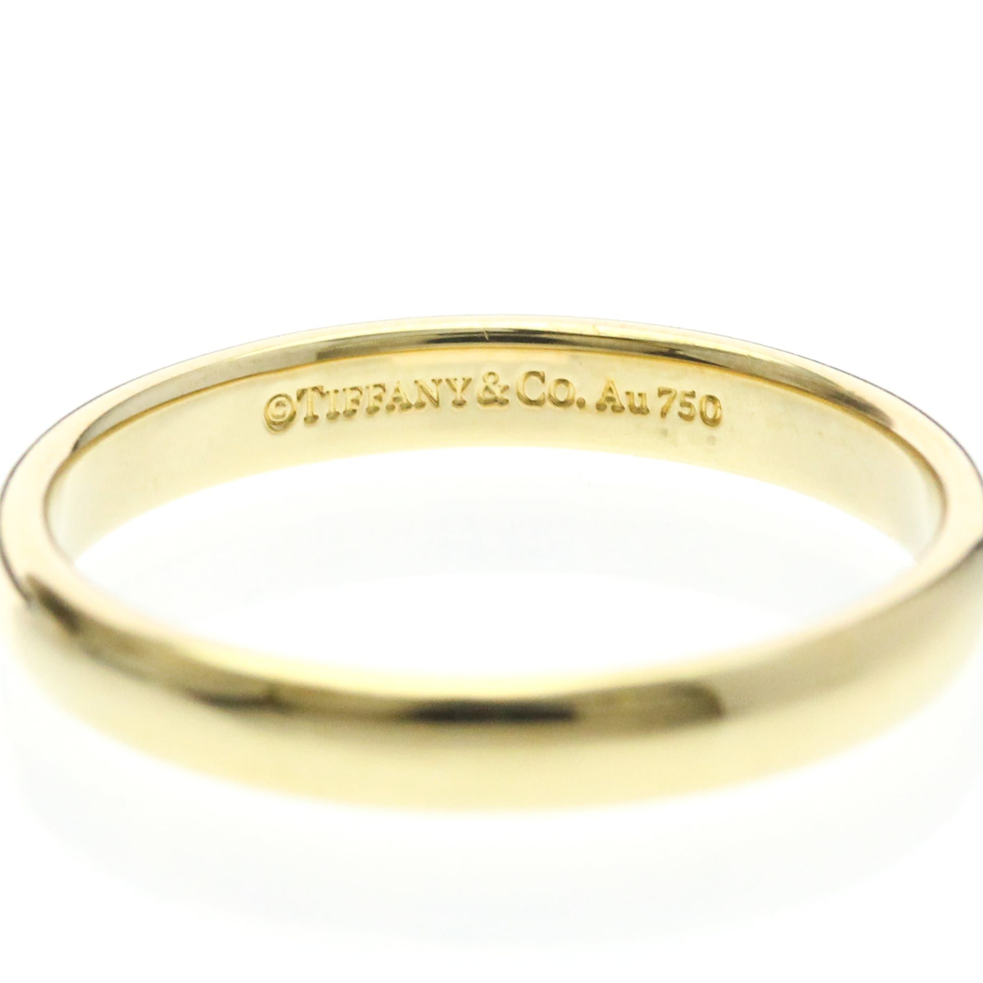 Tiffany & Co. Classic Wedding Band 18K Yellow Gold Gold Yellow_Gold Ring Jewelry (Pre-Owned)