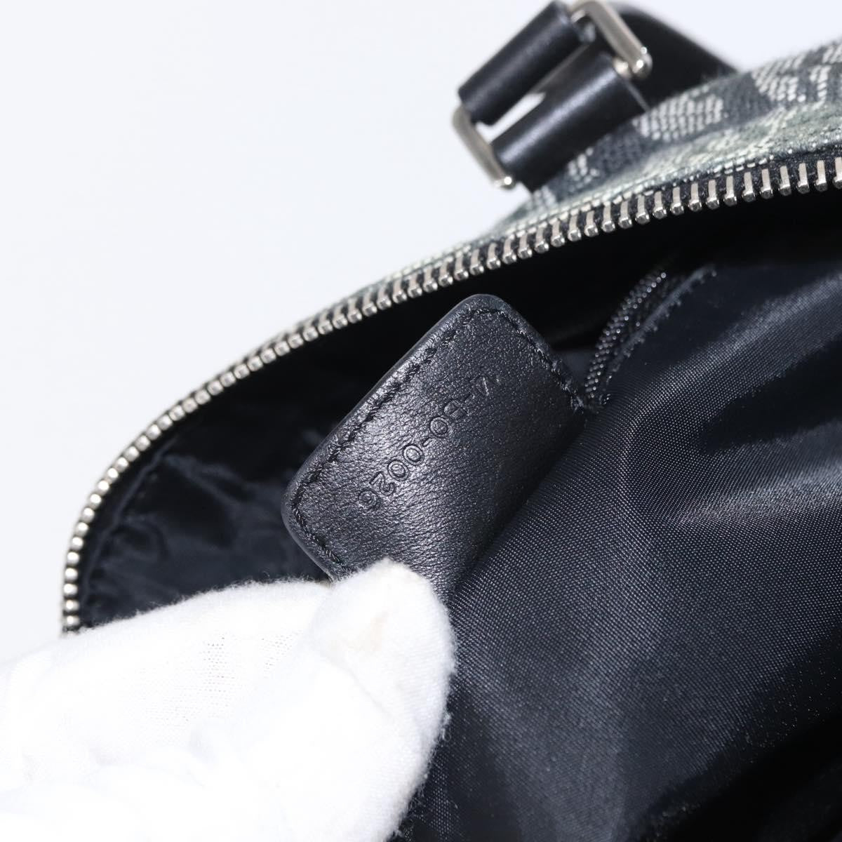 Christian Dior Vintage Trotter Zip Diorissimo Canvas Black Canvas Shoulder Bag Bag (Pre-Owned)