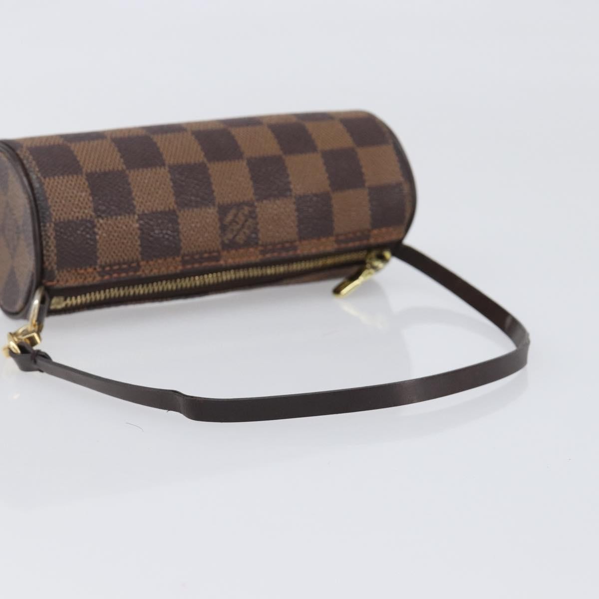 Louis Vuitton Papillon Pochette Damier Brown Canvas Clutche & Pouche Bag (Pre-Owned)