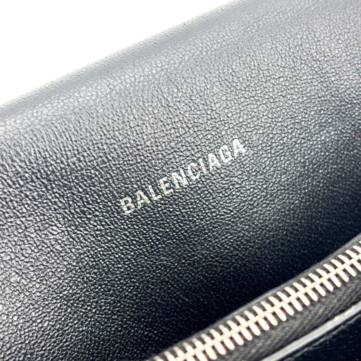 Balenciaga Downtown Soft Hourglass Leather Black Leather Shoulder Bag Bag (Pre-Owned)