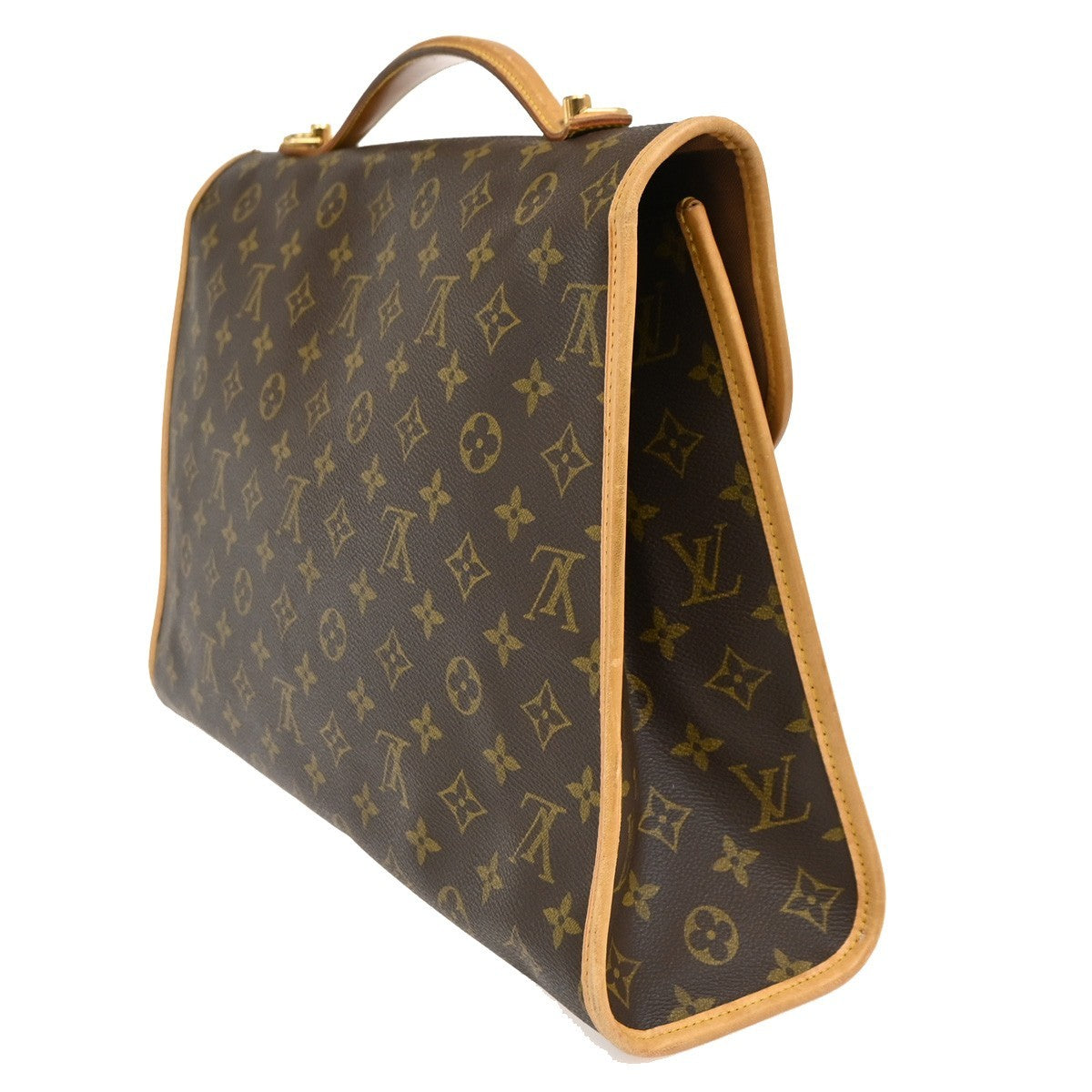 Louis Vuitton Beverly Monogram Canvas Brown Canvas Briefcase Bag (Pre-Owned)