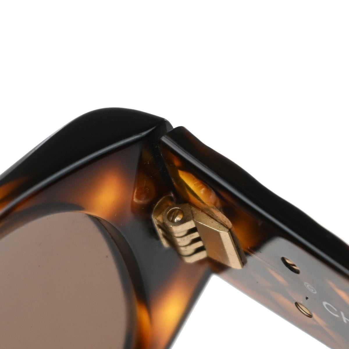 Chanel Cc Logo Matelasse Sunglasses Eye Wear Plastic Brown Plastic Sunglasse Accessory (Pre-Owned)