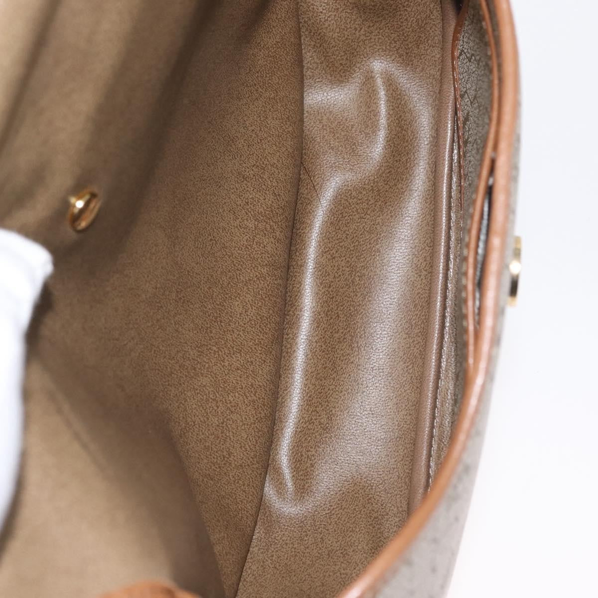 Christian Dior Vintage Honeycomb Canvas And Leather Beige Canvas Shoulder Bag Bag (Pre-Owned)