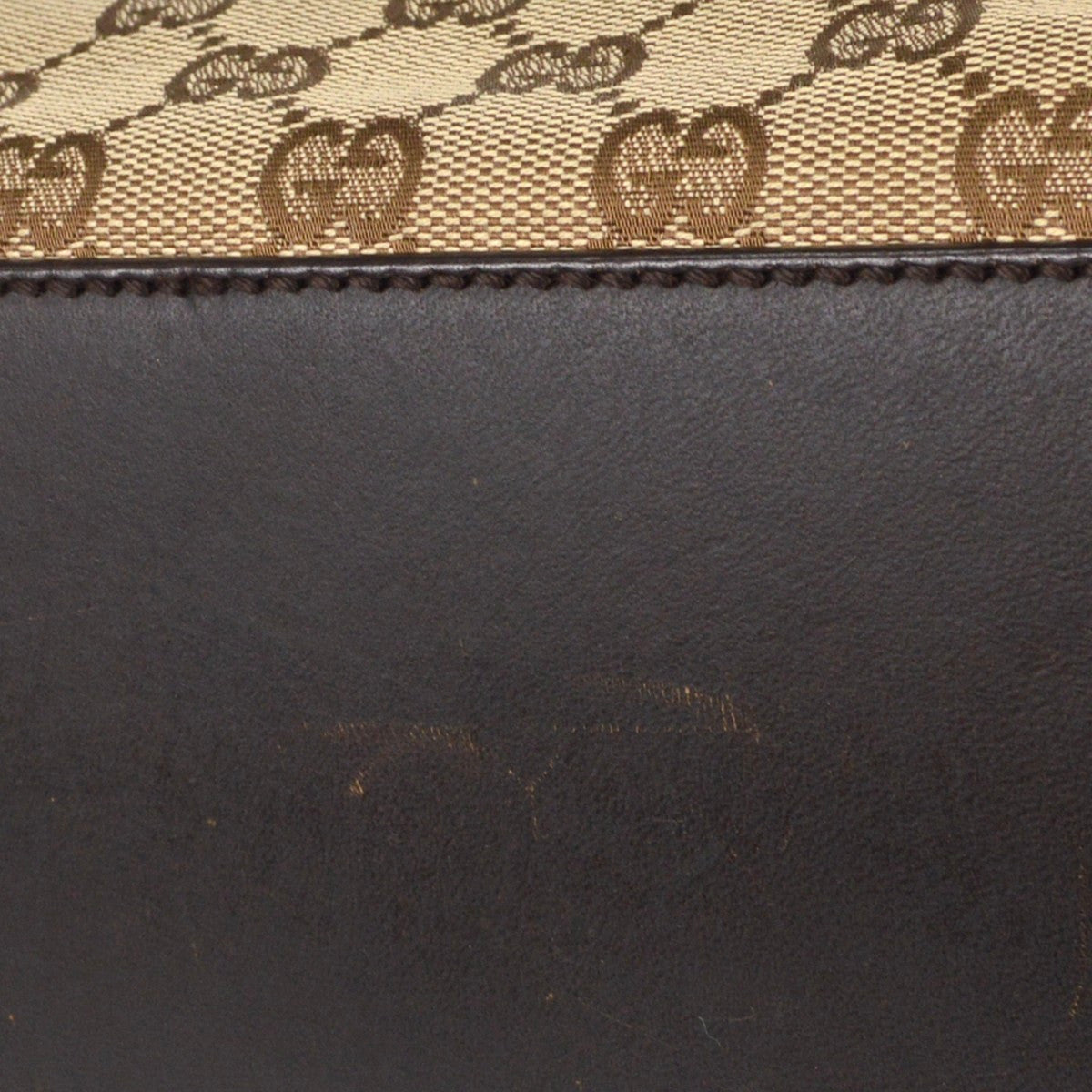 Gucci Creole Hobo Gg Canvas Beige Canvas Shoulder Bag Bag (Pre-Owned)