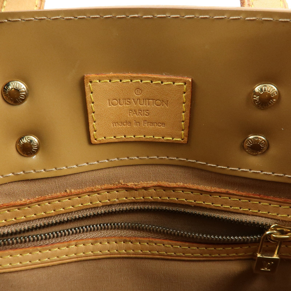Louis Vuitton Reade Monogram Vernis Brown Patent_Leather Handbag (Pre-Owned)