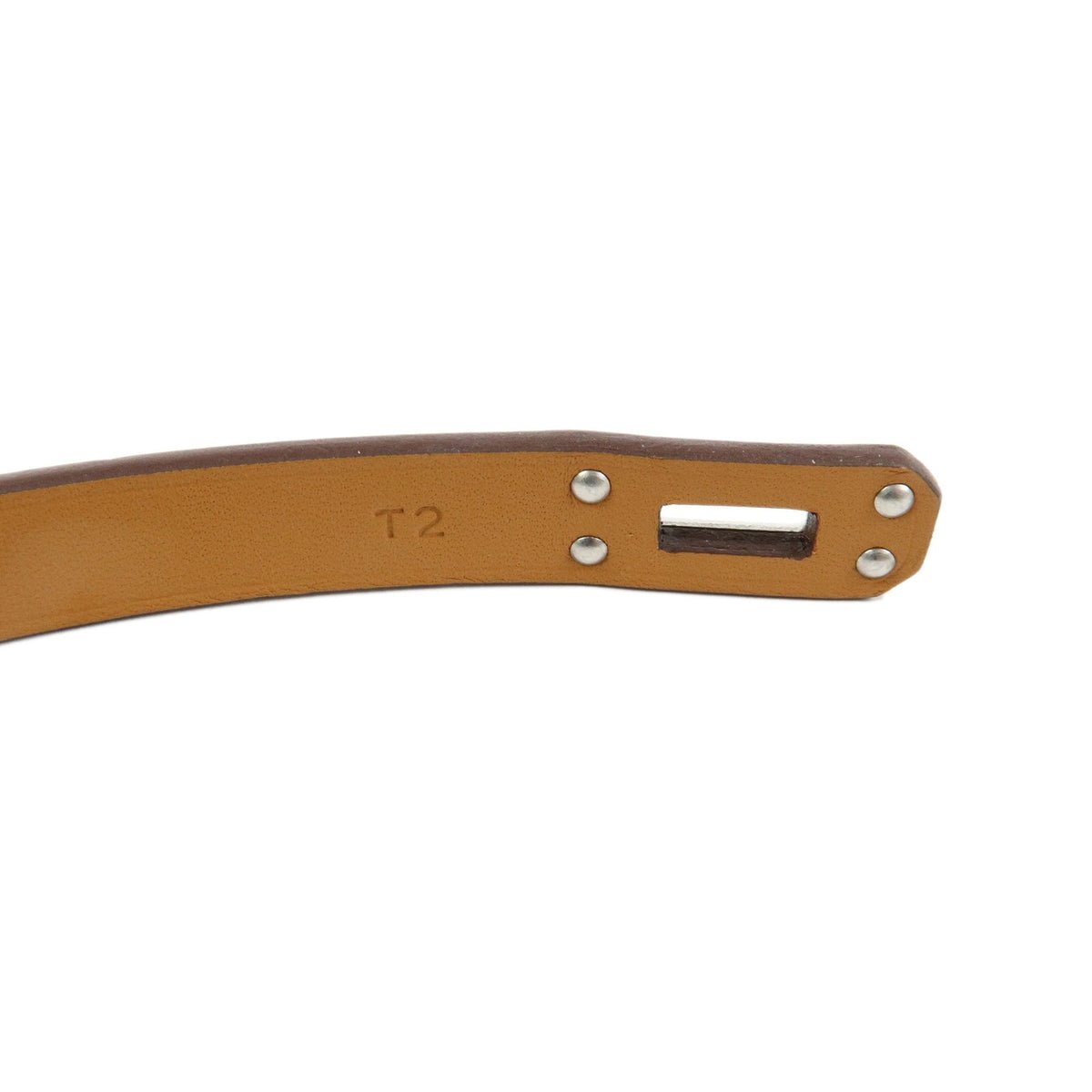 Hermes Kelly Double Tour Leather Greige Leather Bracelet Jewelry (Pre-Owned)