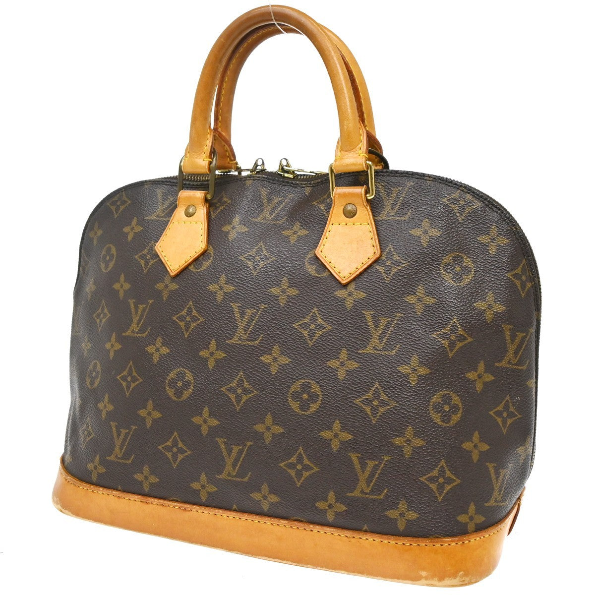 Louis Vuitton Alma Monogram Canvas Brown Canvas Handbag (Pre-Owned)