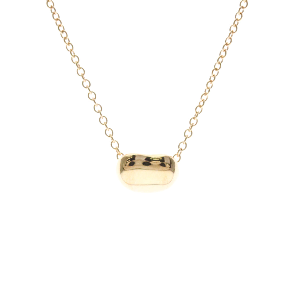 Tiffany & Co. Elsa Peretti Bean Pendant 18K Rose Gold Gold Pink_Gold Necklace Jewelry (Pre-Owned)