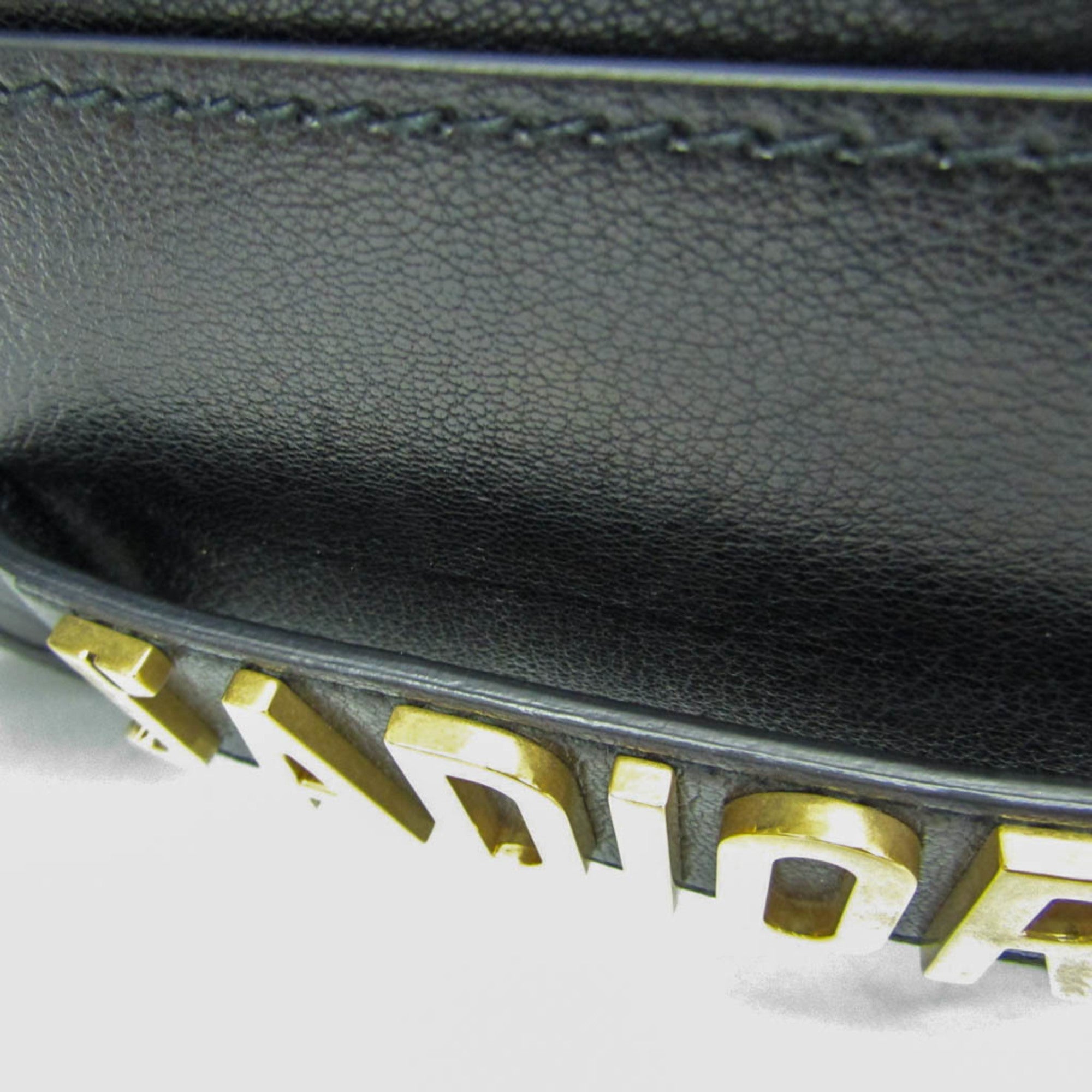 Christian Dior J'adior Flap Leather Black Leather Shoulder Bag Bag (Pre-Owned)