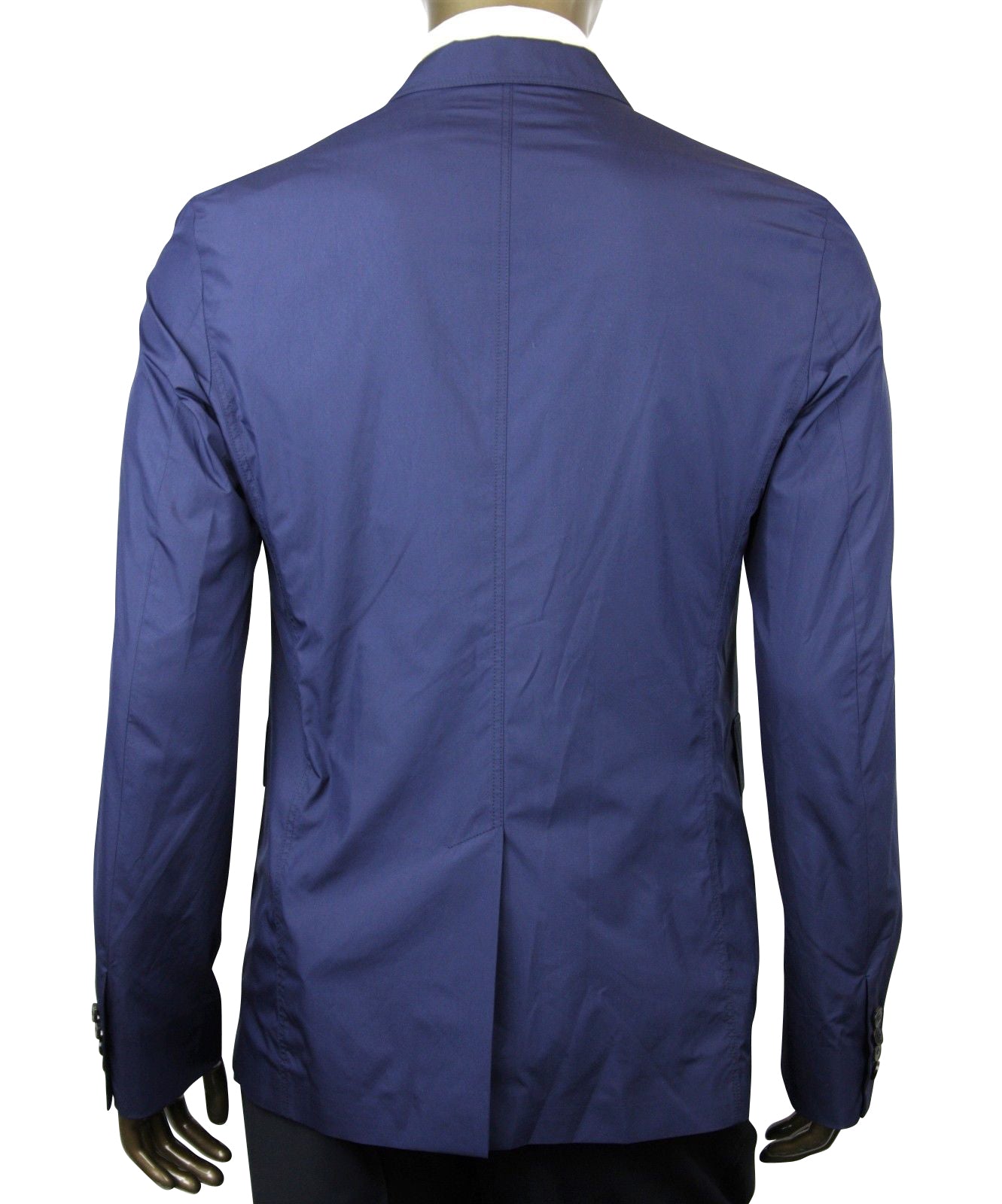 Gucci Men's Light Weight Navy Blue Polyester Techno Jacket (G 52 R / US 42 R)