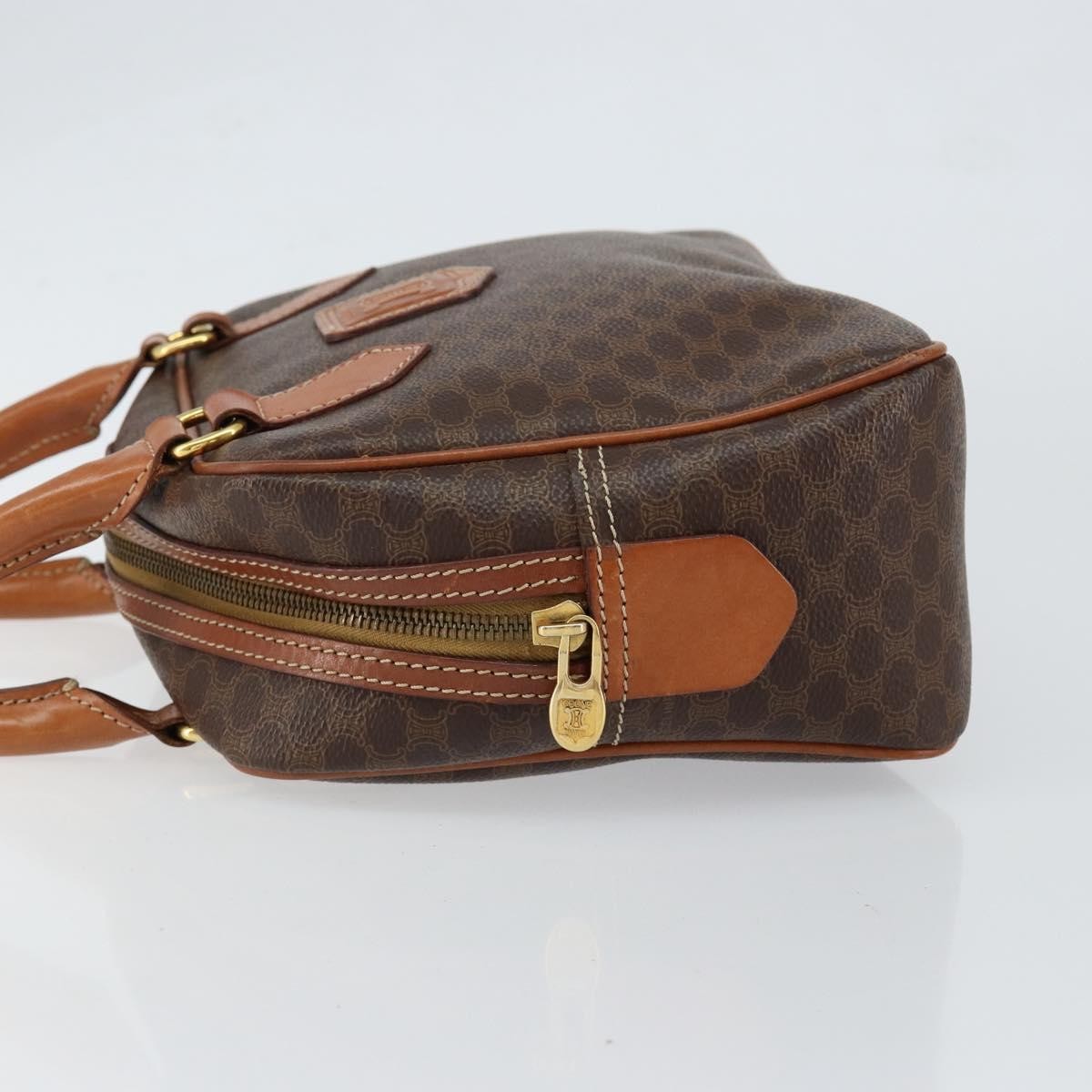 Celine Macadam Macadam With Leather Brown Canvas Handbag (Pre-Owned)