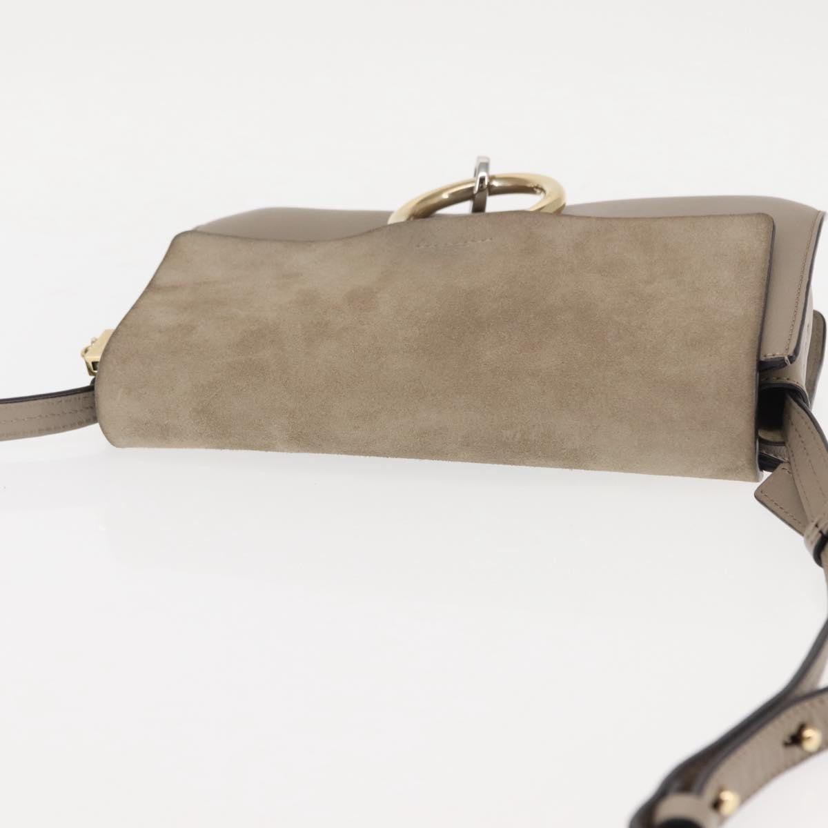 Chloe Faye Leather And Suede Beige Suede Bag (Pre-Owned)