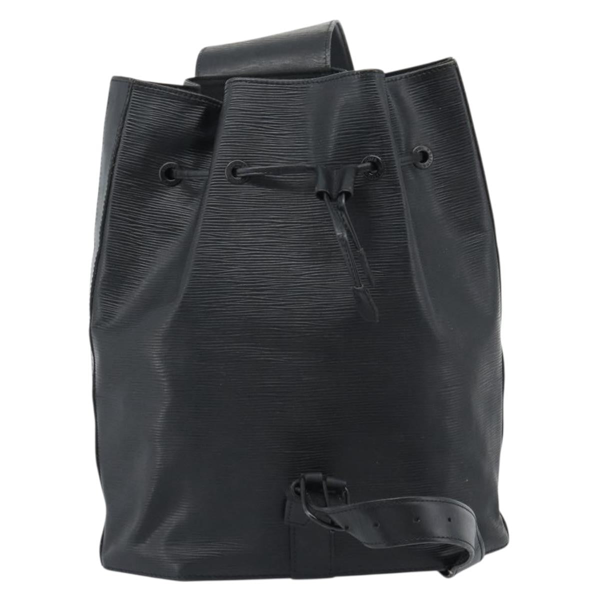 Louis Vuitton Sac A Dos Drawstring Epi Leather Black Leather Shoulder Bag Bag (Pre-Owned)