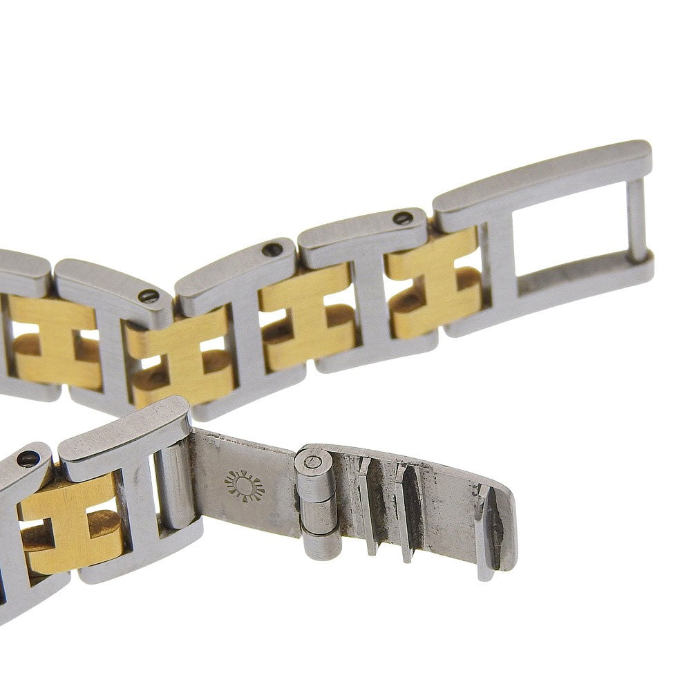 Hermes Clipper Quartz Stainless Steel With Plated Metal Watch (Pre-Owned)