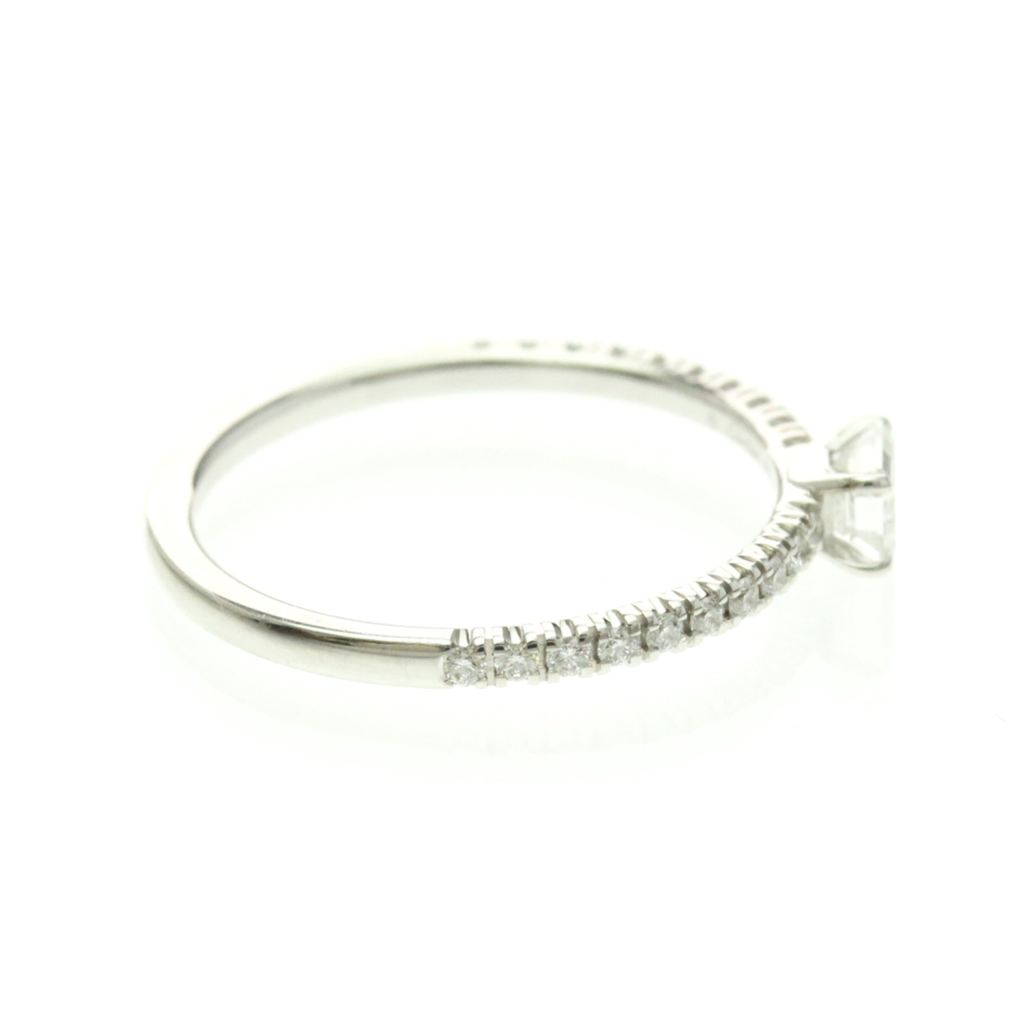 Cartier Etincelle De Cartier Solitaire Platinum With Rbc Diamond And Pave Diamonds G/Vs1 Silver Platinum Ring Jewelry (Pre-Owned)