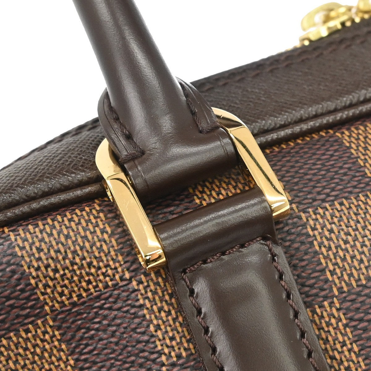 Louis Vuitton Brera Damier Ebene Brown Canvas Handbag (Pre-Owned)