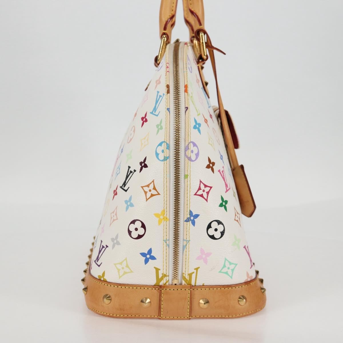 Louis Vuitton Alma Monogram Multicolor White Canvas Bag (Pre-Owned)