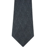 Bottega Veneta Men's Dot Print Black / Gray Cotton Silk Leopard Tie 355737 1062