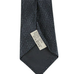 Bottega Veneta Men's Dot Print Black / Gray Cotton Silk Leopard Tie 355737 1062