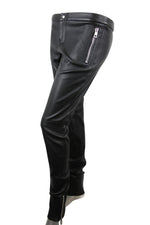 Gucci Women's Leggings Black Lamb Leather Stretch Pants