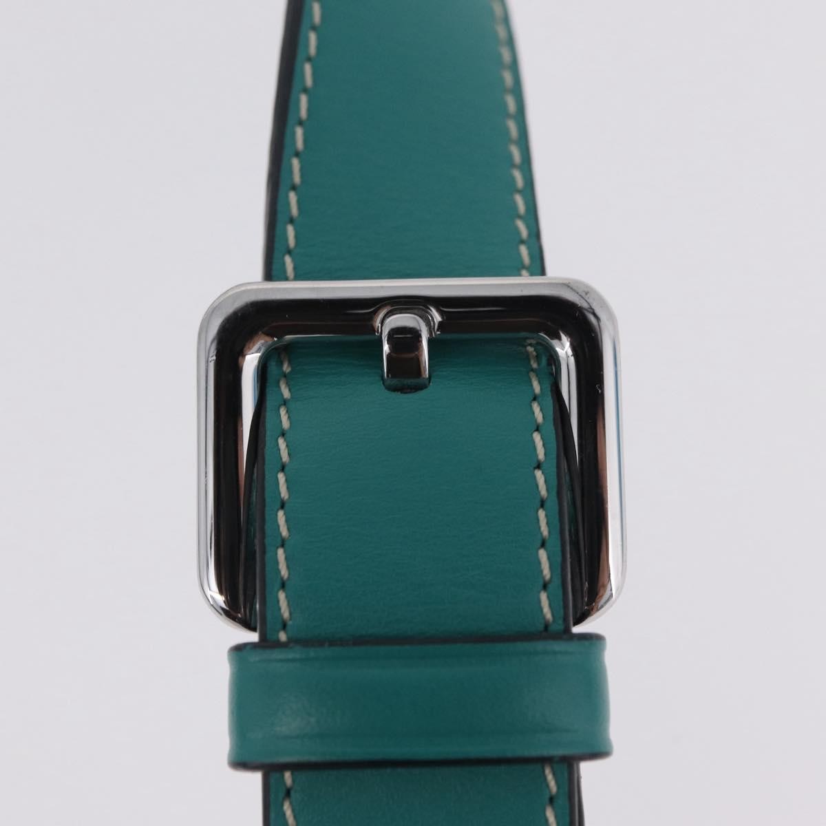 Loewe Gate Belt Leather Green Leather Handbag (Pre-Owned)
