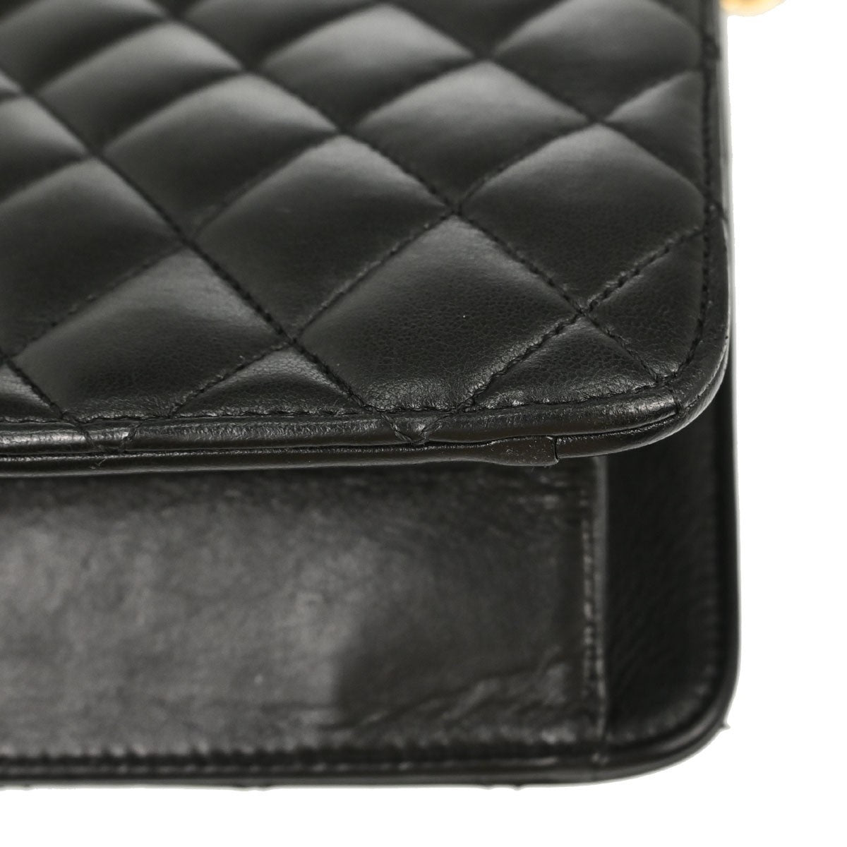 Chanel Turnlock Flap Grosgrain Black Leather Shoulder Bag Bag (Pre-Owned)