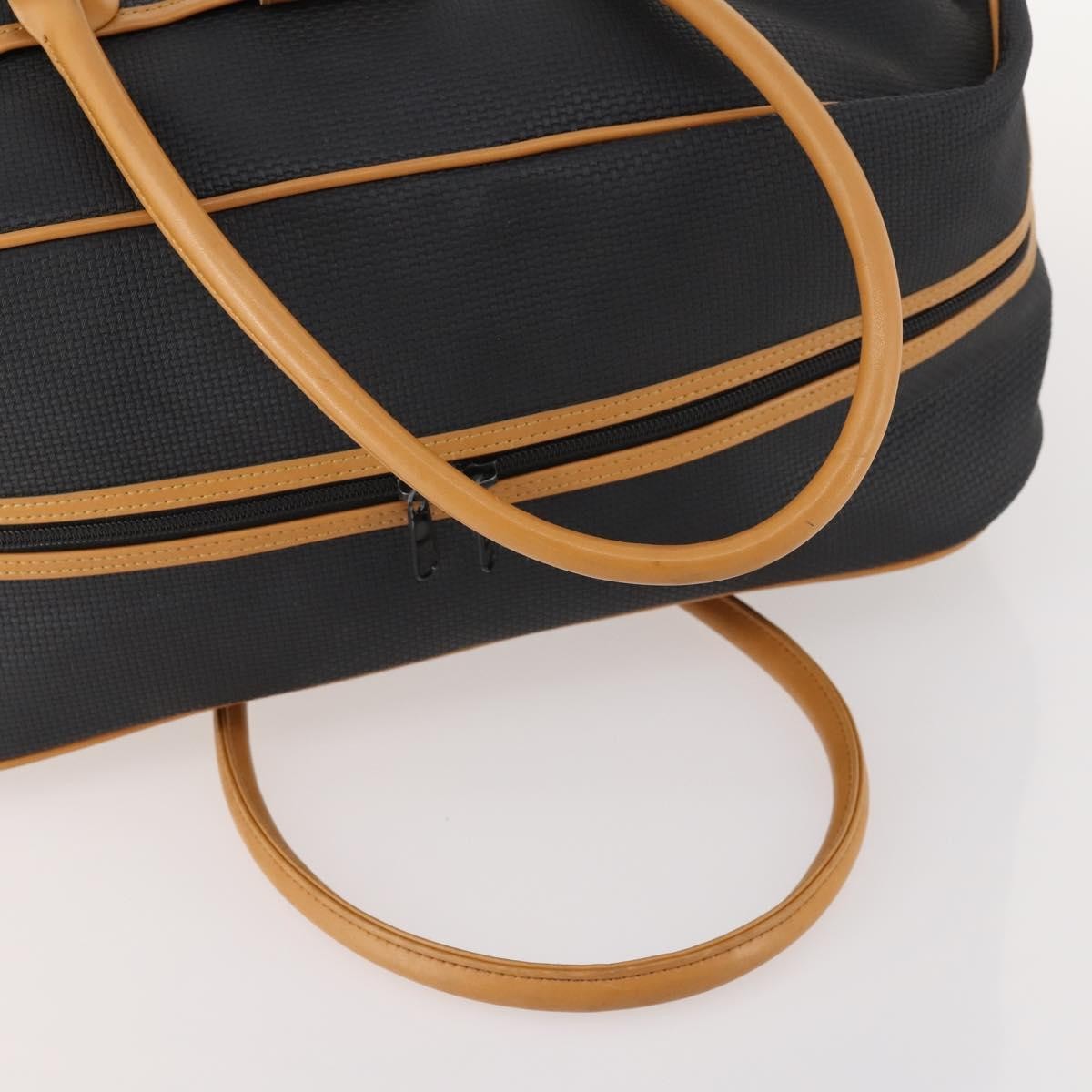 Saint Laurent Vintage Boston Pvc Leather Black Pvc Travel Bag Bag (Pre-Owned)