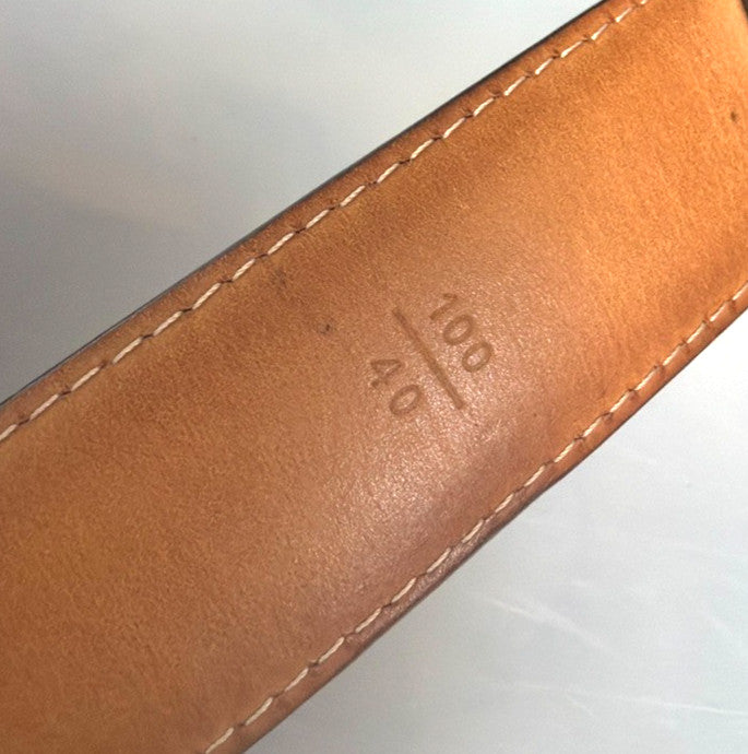 Louis Vuitton Ellipse Belt Monogram Canvas Brown Canvas Belts Accessory (Pre-Owned)