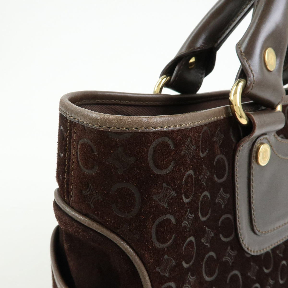 Celine Boogie Suede Brown Suede Handbag (Pre-Owned)
