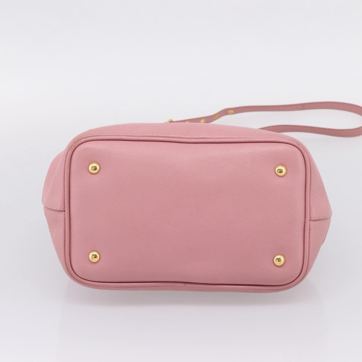 Miu Miu Madras Convertible Leather Pink Leather Tote Bag Bag (Pre-Owned)