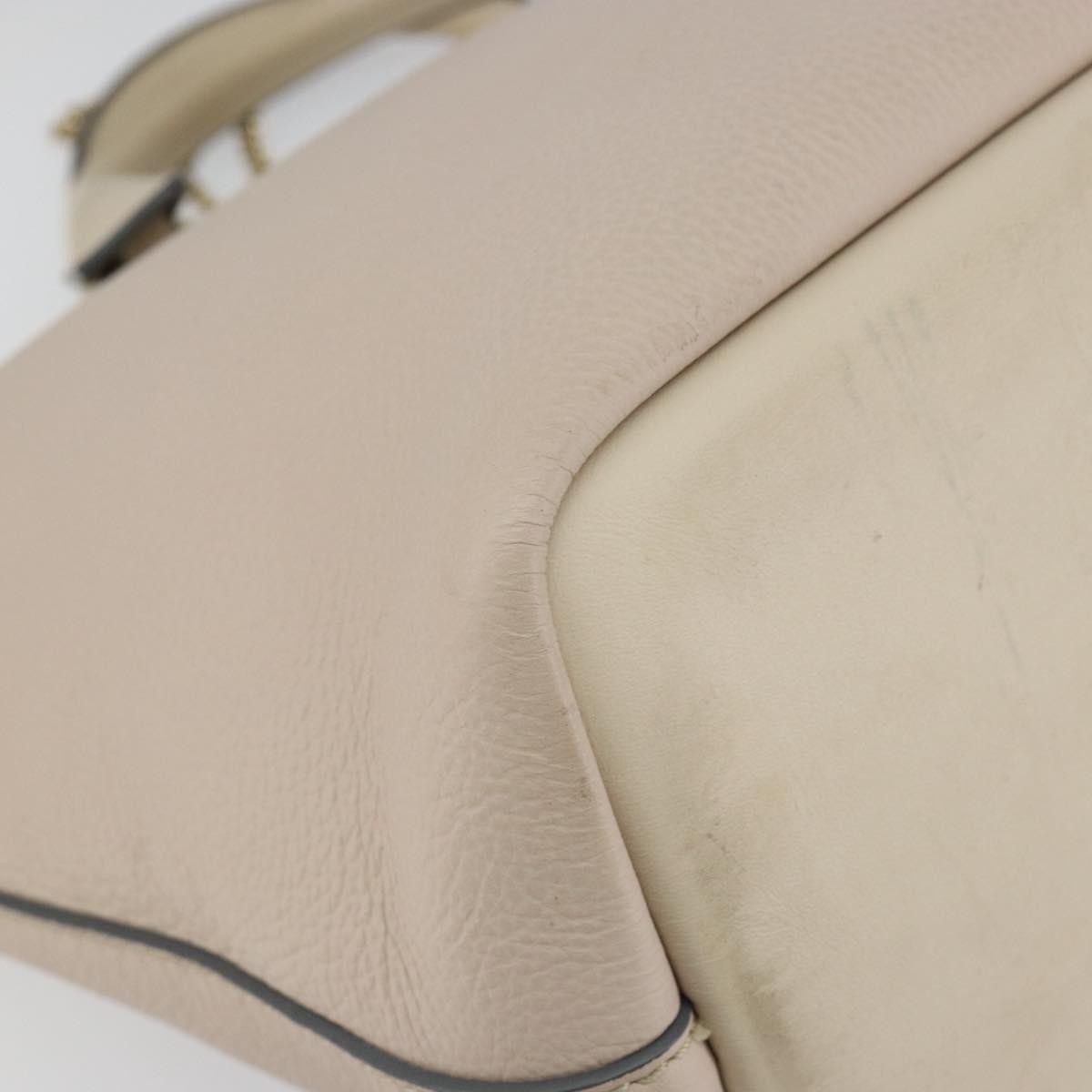 Chloe Bicolor Baylee Satchel Leather Gray Leather Handbag (Pre-Owned)
