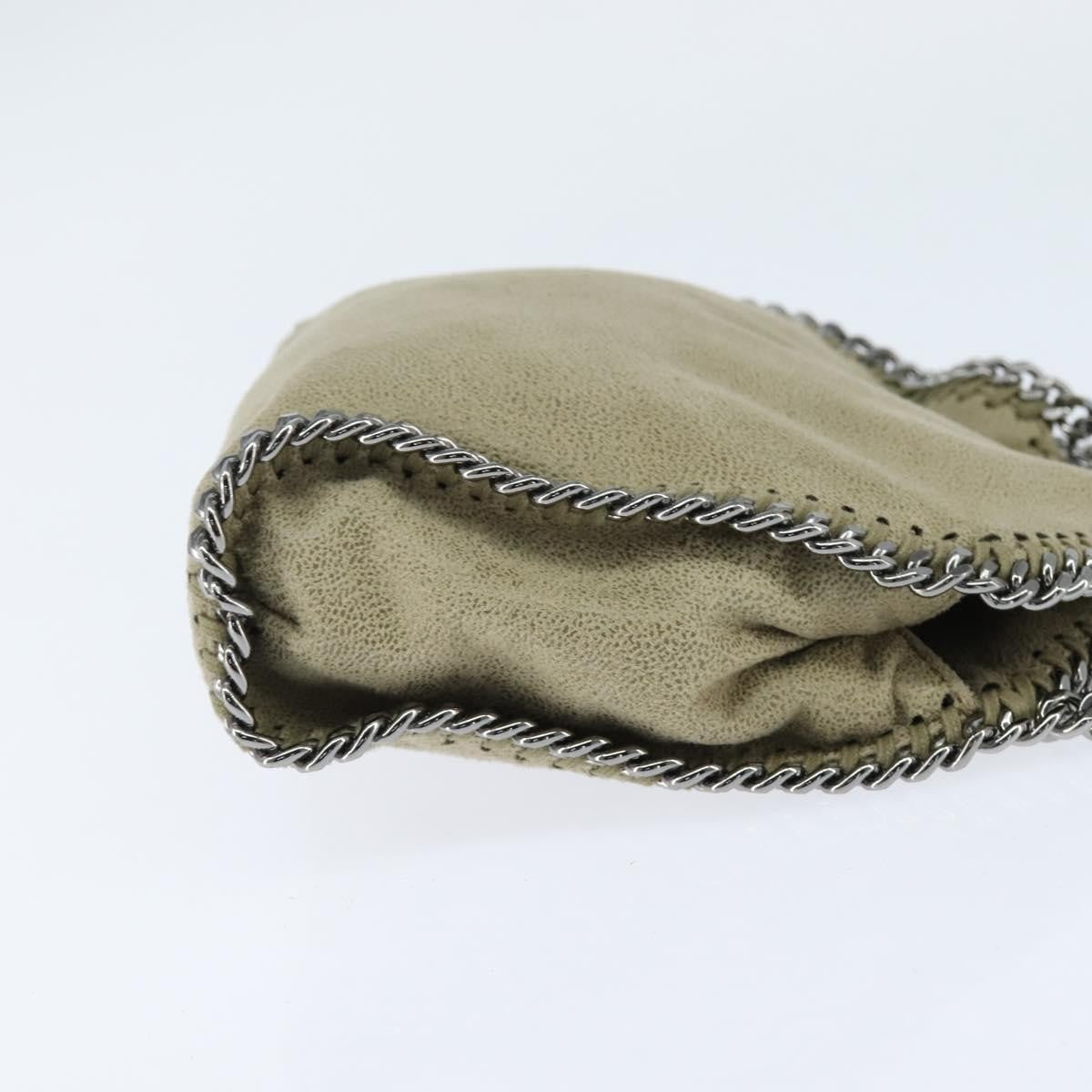 Stella Mccartney Falabella Fold Over Shaggy Deer Beige Polyester Shoulder Bag Bag (Pre-Owned)