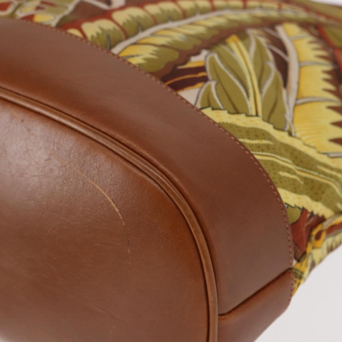 Salvatore Ferragamo Vintage Canvas Brown Canvas Shoulder Bag Bag (Pre-Owned)