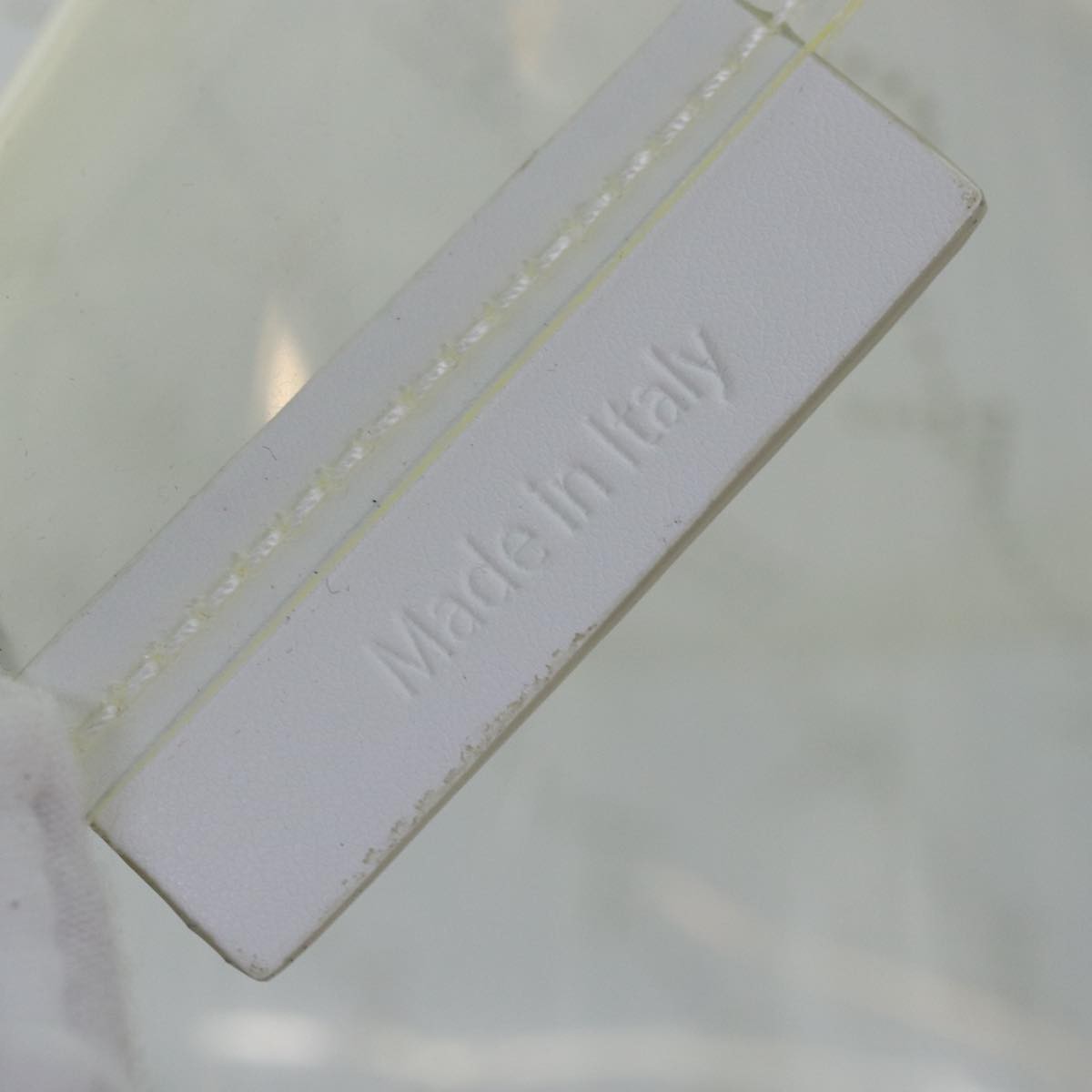 Stella Mccartney Logo Shopping Tote Vinyl Clear Plastic Tote Bag Bag (Pre-Owned)
