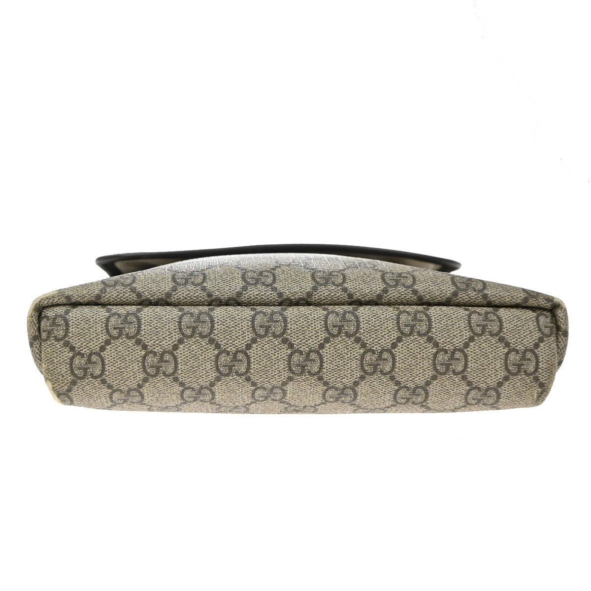 Gucci Flap Messenger Gg Coated Canvas Beige Canvas Crossbody Bag Bag (Pre-Owned)