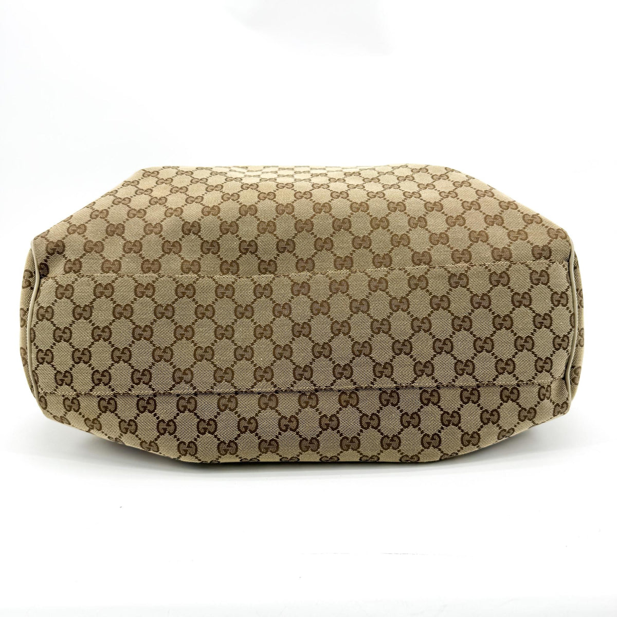Gucci Sukey Tote Gg Canvas And Leather Brown Canvas Tote Bag Bag (Pre-Owned)