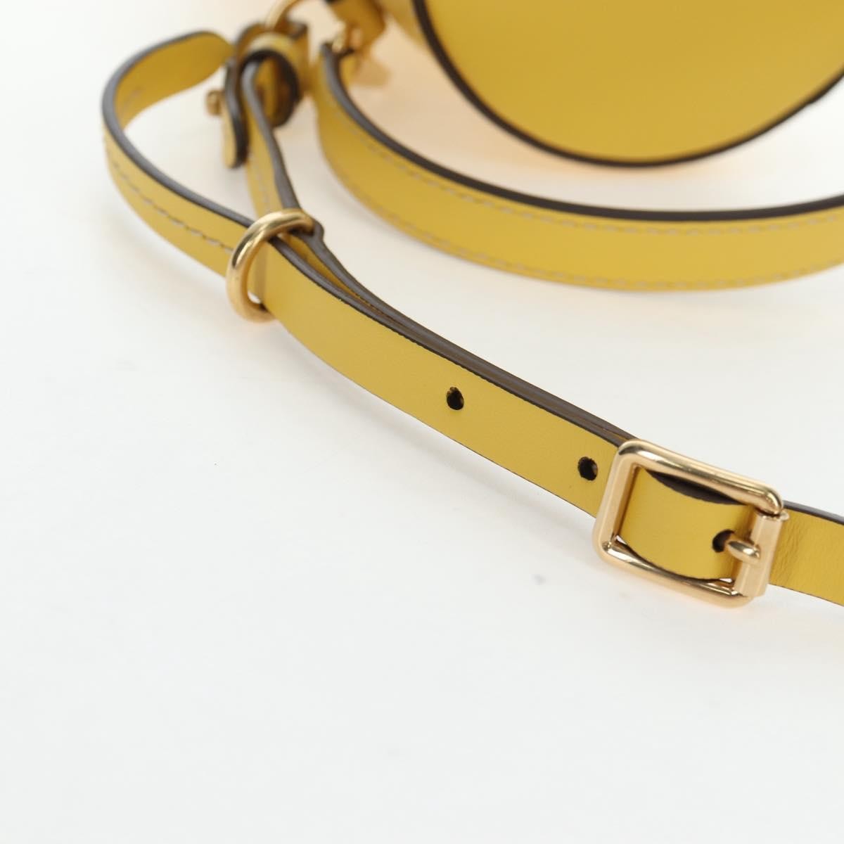 Miu Miu Vintage Leather Yellow Leather Handbag (Pre-Owned)
