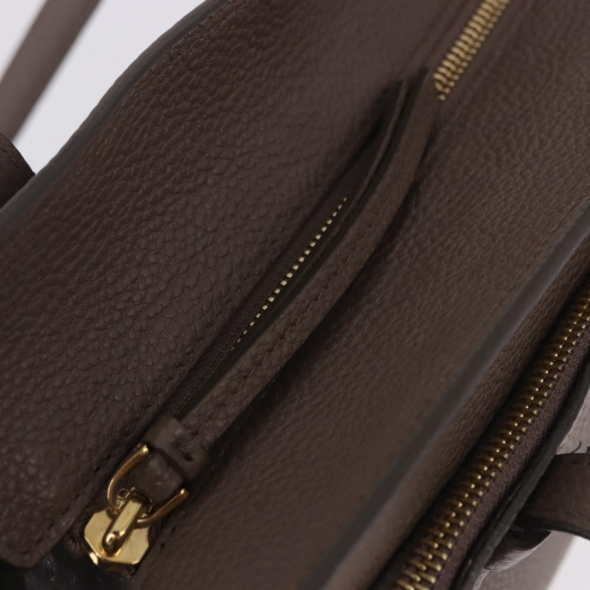 Salvatore Ferragamo Amy Tote Pebbled Leather Beige Leather Tote Bag Bag (Pre-Owned)
